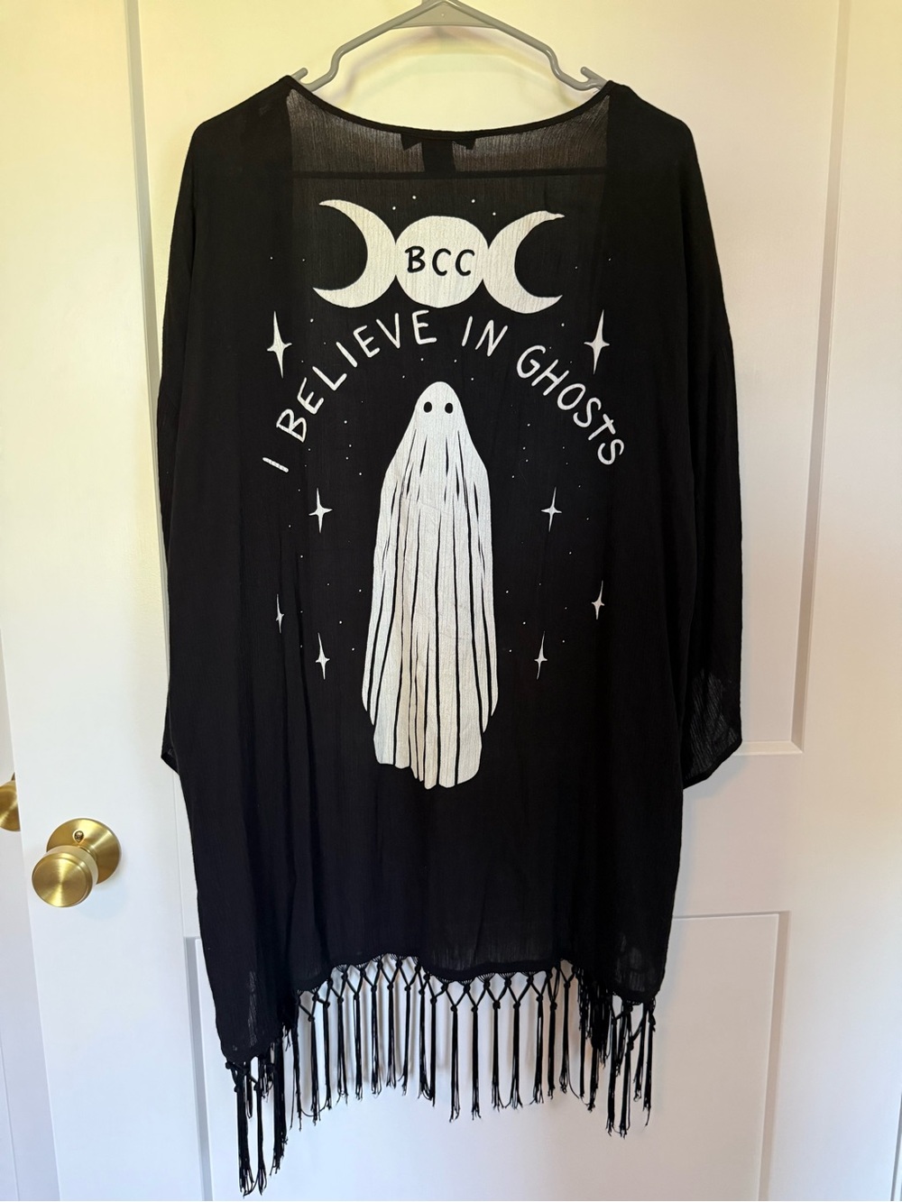 Blackcraft Cult Ghost Fringe Kimono